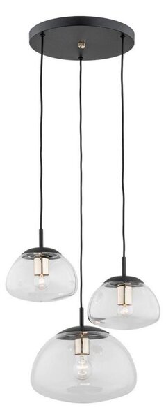 Lustră pe cablu Argon 1492 TRINI 3xE27/15W/230V neagră