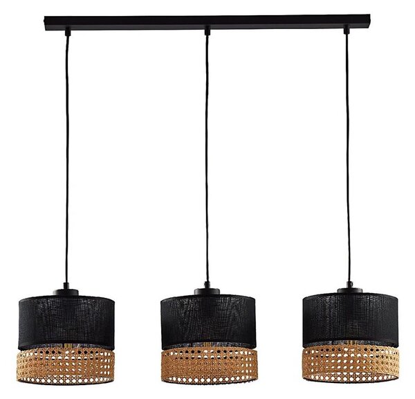 Lustr PAGLIA 3xE27/60W/230V, 60 cm, ratan pe cablu