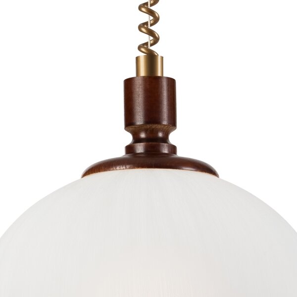 Lustr rabatabil RAMONA 1xE27/60W/230V bej/tm. maro