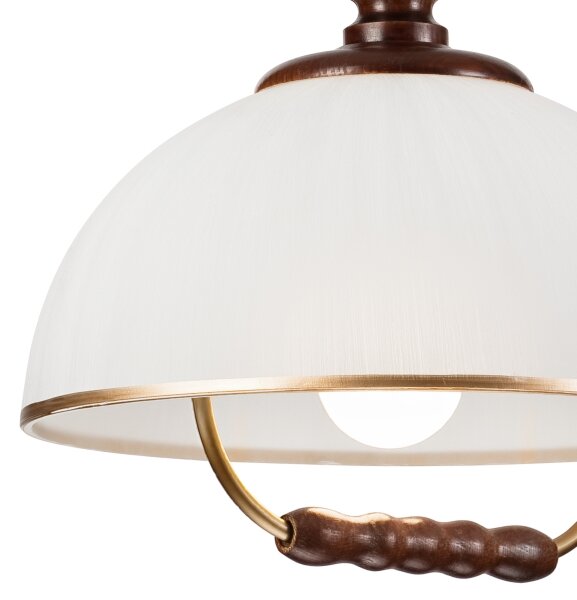 Lustr rabatabil RAMONA 1xE27/60W/230V bej/tm. maro