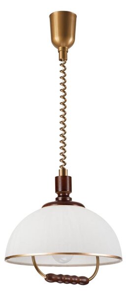 Lustr rabatabil RAMONA 1xE27/60W/230V bej/tm. maro