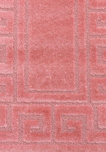 Set 2 Covorase antiderapante de baie, Ethnic 2580 Roz, Diverse Marimi 50 x 80 / 40 x 50