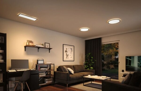 Paulmann 70999 - Panou LED ATRIA 22W 230V 3000K negru dimabil