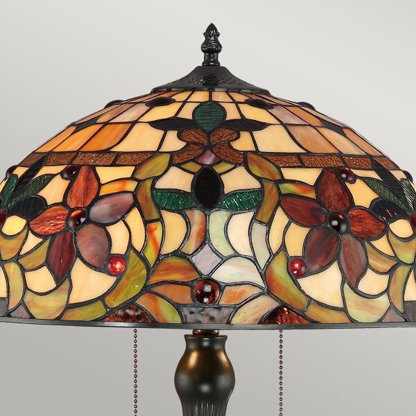 Quoizel QZ-KAMI-TL - Lampă de masă Tiffany KAMI 2xE27/60W/230V
