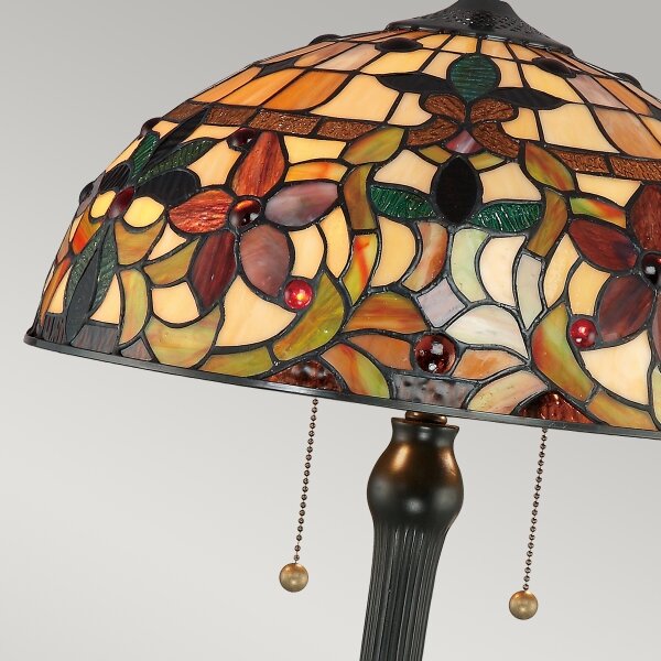 Quoizel QZ-KAMI-TL - Lampă de masă Tiffany KAMI 2xE27/60W/230V