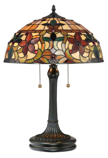 Quoizel QZ-KAMI-TL - Lampă de masă Tiffany KAMI 2xE27/60W/230V