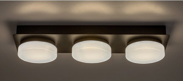 Plafonieră LED pentru baie ATTICHUS 3xLED/6W/230V IP44 Rabalux 75003