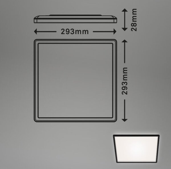 Plafonieră LED SLIM LED/18W/230V Briloner 7156-415