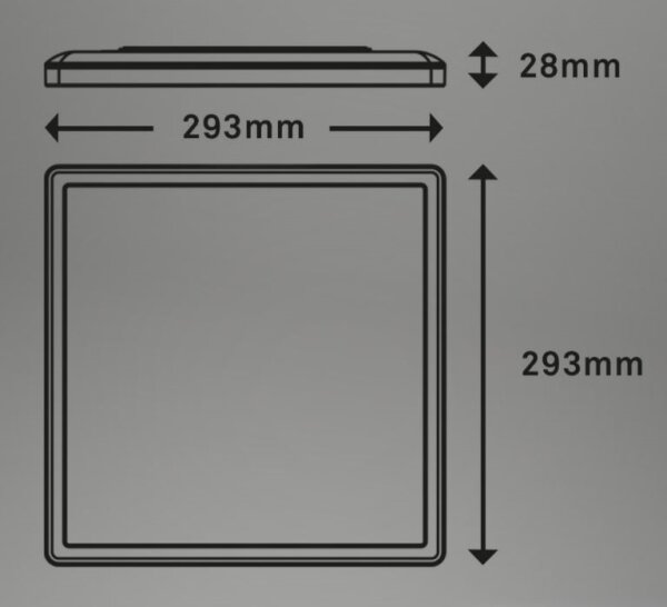 Plafonieră LED dimabilă Briloner 7082-015 SLIM LED/18W/230V 2700-6500K + telecomandă