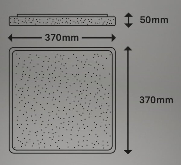 Plafonieră LED LINO LED/24W/230V crom mat Briloner 3749-414