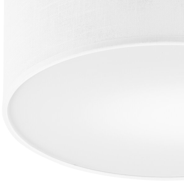 Plafonieră BELLADONNA 1xE27/15W/230V d. 30 cm alb/stejar Brilagi
