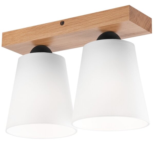 Lustră aplicată LULA 2xE27/60W/230V stejar