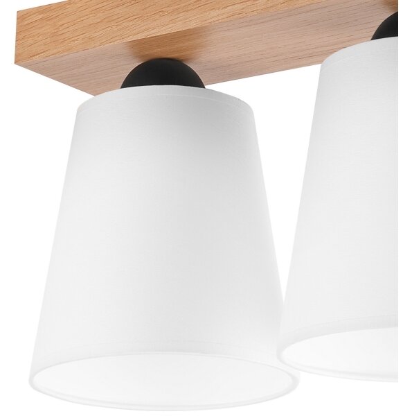 Lustră aplicată LULA 2xE27/60W/230V stejar