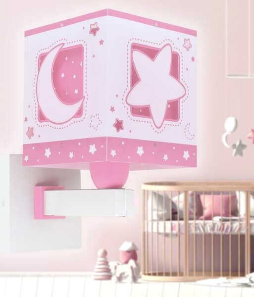 Aplică pentru copii MOONLIGHT 1xE27/15W/230V roz Dalber 63239S