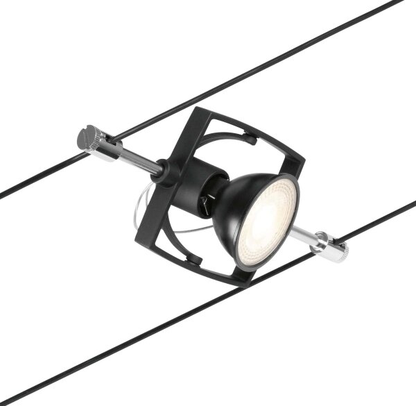 Paulmann 94434 - Set 5x GU5,3/10W spot MAC 230V negru