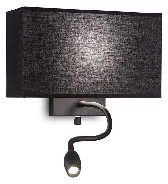 Ideal Lux - Lampă flexibilă LED HOTEL 1xE27/60W/230V + LED/1,5W/230V