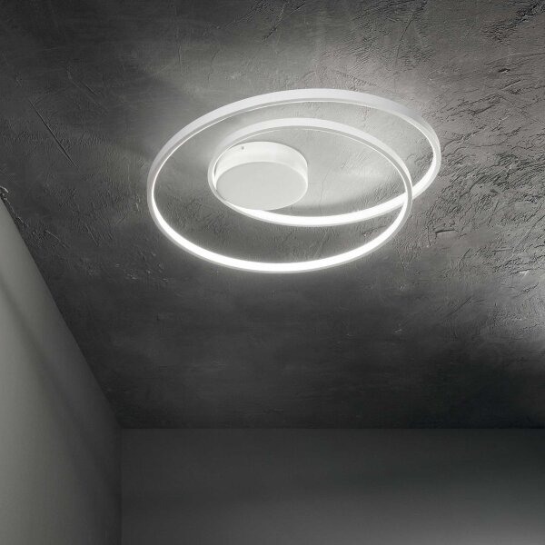 Lustră LED aplicată OZ LED/48W/230V alb Ideal Lux