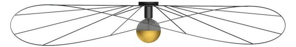 Thoro TH.015 - Lustră aplicată ESKOLA 1xE27/60W/230V negru
