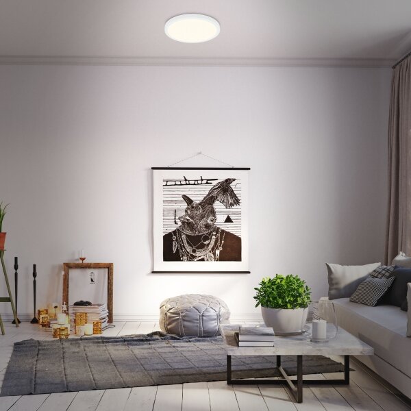 Plafonieră LED dimabilă RUNA LED/22W/230V alb Briloner 3704-016 + telecomandă