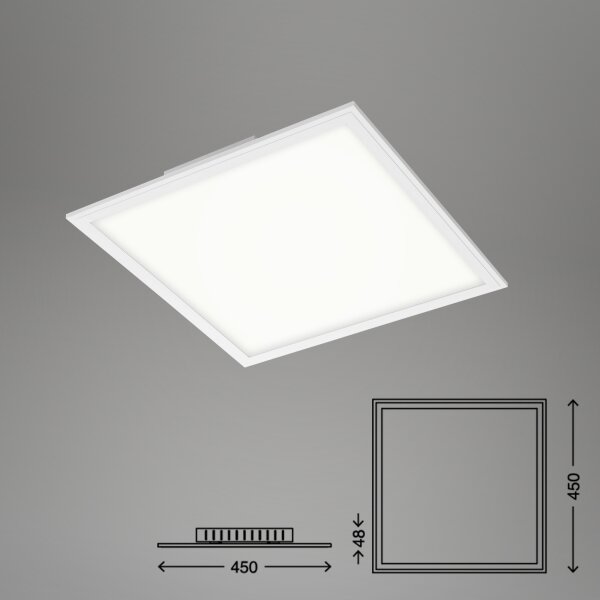 Plafonieră LED dimabilă PIATTO LED/24W/230V Briloner 7179-016 + telecomandă