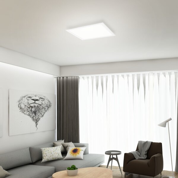 Plafonieră LED dimabilă PIATTO LED/24W/230V Briloner 7179-016 + telecomandă