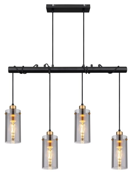 Lustră pe cablu FANNI 4xE27/40W/230V Globo 15564-4H
