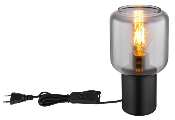 Lampă de masă NINJO 1xE27/40W/230V negru Globo 21004S
