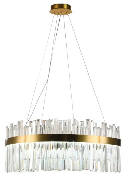 Lustră LED de cristal dimabilă pe cablu LED/80W/230V + telecomandă