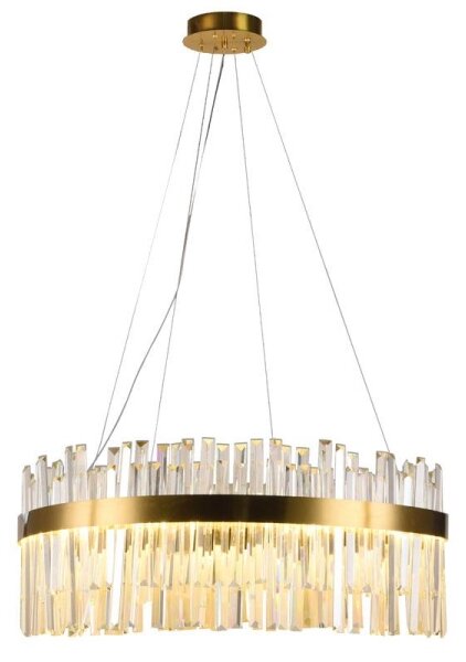 Lustră LED de cristal dimabilă pe cablu LED/80W/230V + telecomandă
