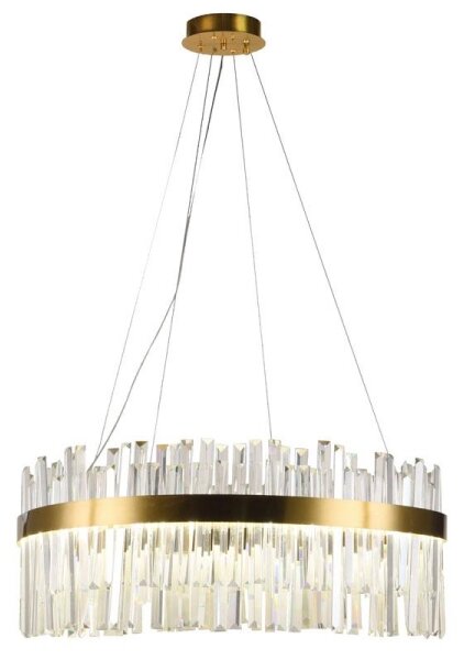Lustră LED de cristal dimabilă pe cablu LED/80W/230V + telecomandă
