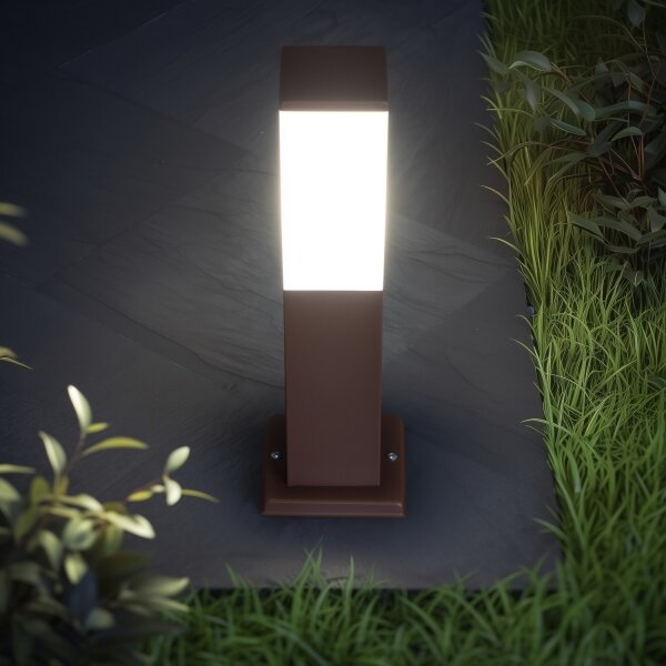 Brilagi - Lampă de exterior NOVA 1xE27/15W/230V 40 cm IP44 maro
