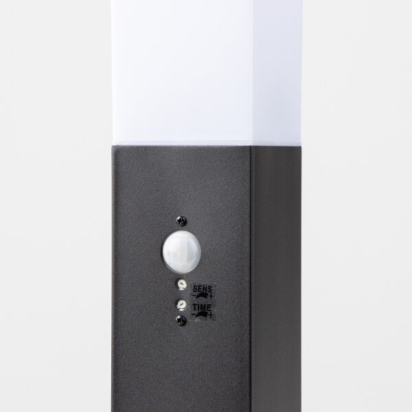 Brilagi - Lampă de exterior cu senzor NOVA 1xE27/15W/230V 40 cm IP44 neagră