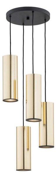 Lustră pe cablu Argon 1693 LINEA 4xE27/15W/230V alămie/neagră