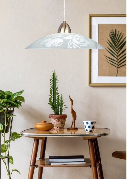 Lustră pe cablu PLATE 1xE27/60W/230V Prezent 45141
