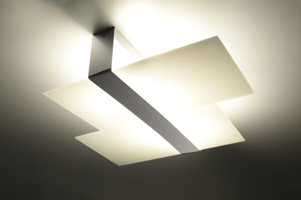 Plafonieră MASSIMO 2xE27/60W/230V alb/crom