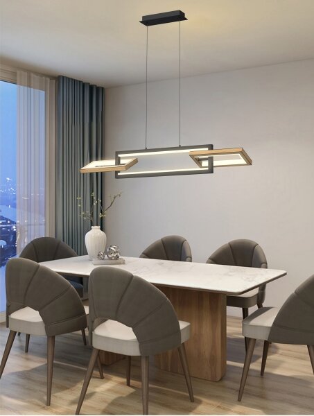 Lustră LED dimabilă pe cablu Wofi 7022-306 MATERA LED/30W/230V negru/maro