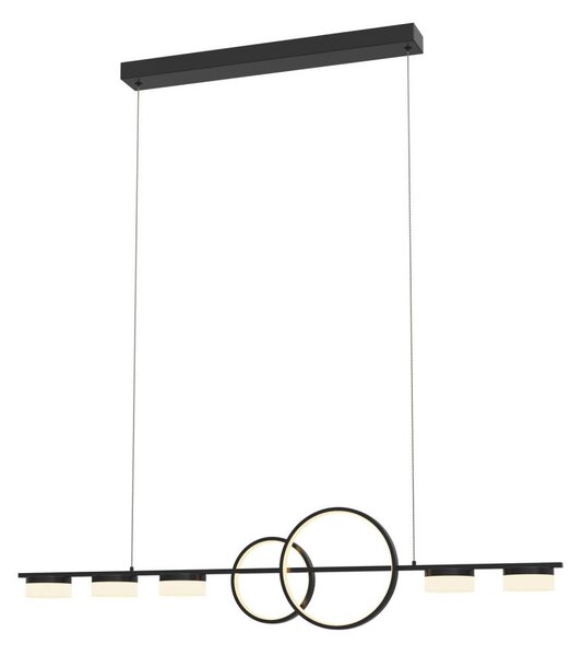 Lustră LED dimabilă pe cablu Wofi 7030-702 MESSINA LED/57W/230V negru