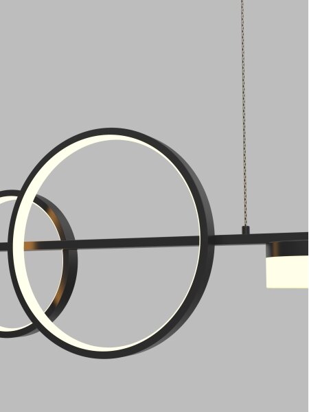 Lustră LED dimabilă pe cablu Wofi 7030-702 MESSINA LED/57W/230V negru