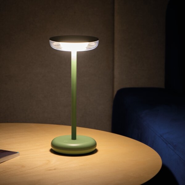 Lampă LED reîncărcabilă dimabilă Kanlux 37313 FLUXY LED/1,7W/1800 mAh IP44 verde