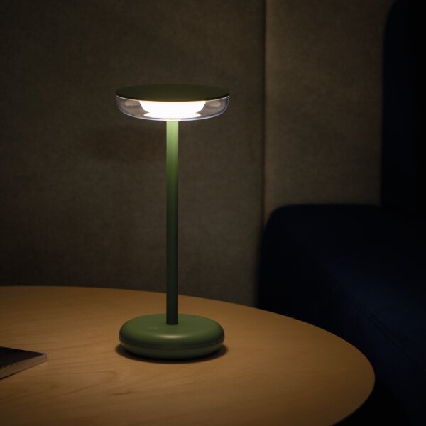Lampă LED reîncărcabilă dimabilă Kanlux 37313 FLUXY LED/1,7W/1800 mAh IP44 verde