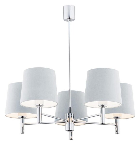 Argon 2076 - Lustr BOLZANO 5xE27/15W/230V albastru pe tijă