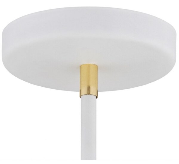 Lustră pe tijă AVALONE 4xE27/15W/230V albă/aurie Argon 1773