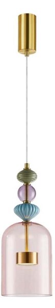 Lustră LED pe cablu ARTE LED/12W/230V d. 16 cm alamă