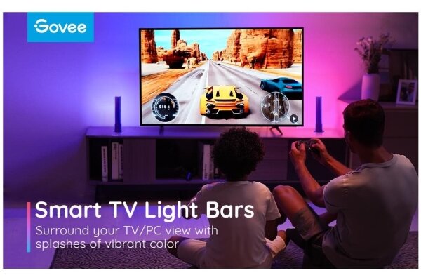 Govee - Set 2x Flow Plus SMART LED TV & Gaming RGBICWW Wi-Fi