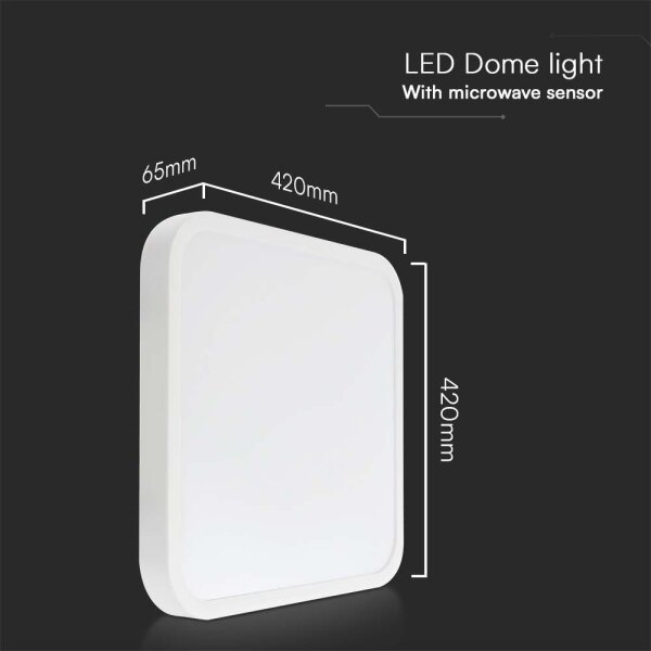 Plafonieră LED cu senzor pentru baie LED/36W/230V 4000K IP44 alb