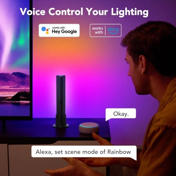 Govee - Set 2x Flow Plus SMART LED TV & Gaming RGBICWW Wi-Fi