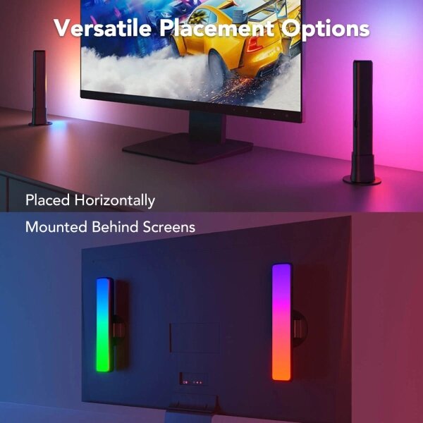 Govee - Set 2x Flow Plus SMART LED TV & Gaming RGBICWW Wi-Fi