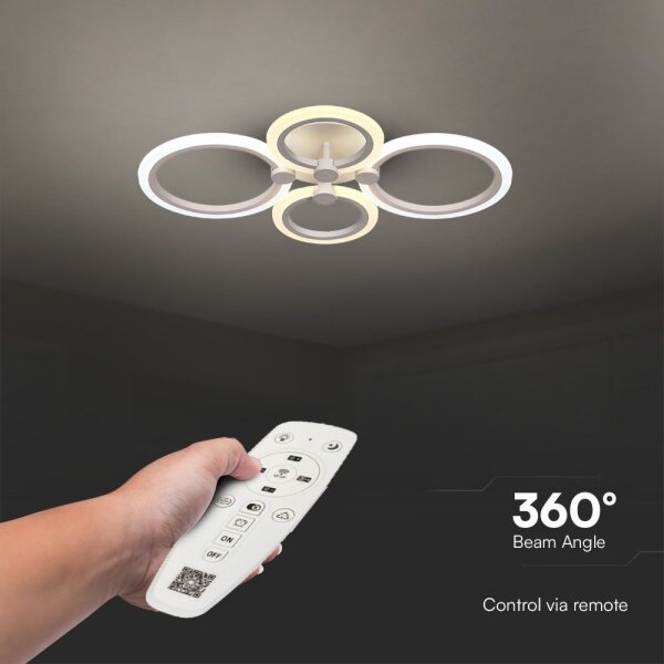 Lustră LED dimabilă aplicată LED/45W/230V 3000-6500K + telecomandă