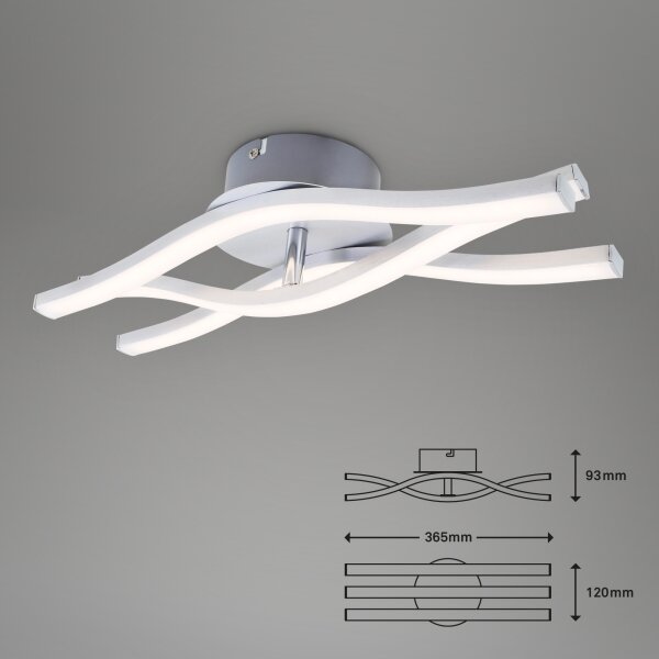 Lustră LED aplicată GO 3xLED/6W/230V Briloner 3186-039