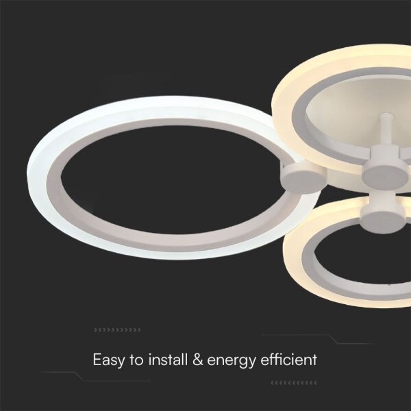 Lustră LED dimabilă aplicată LED/45W/230V 3000-6500K + telecomandă